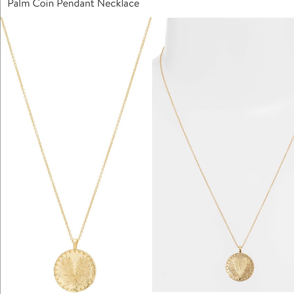 Gorjana Palm Coin Pendant Necklace